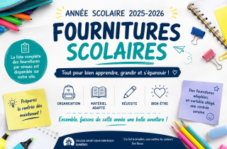 Fournitures scolaires rentrée 2026-2027