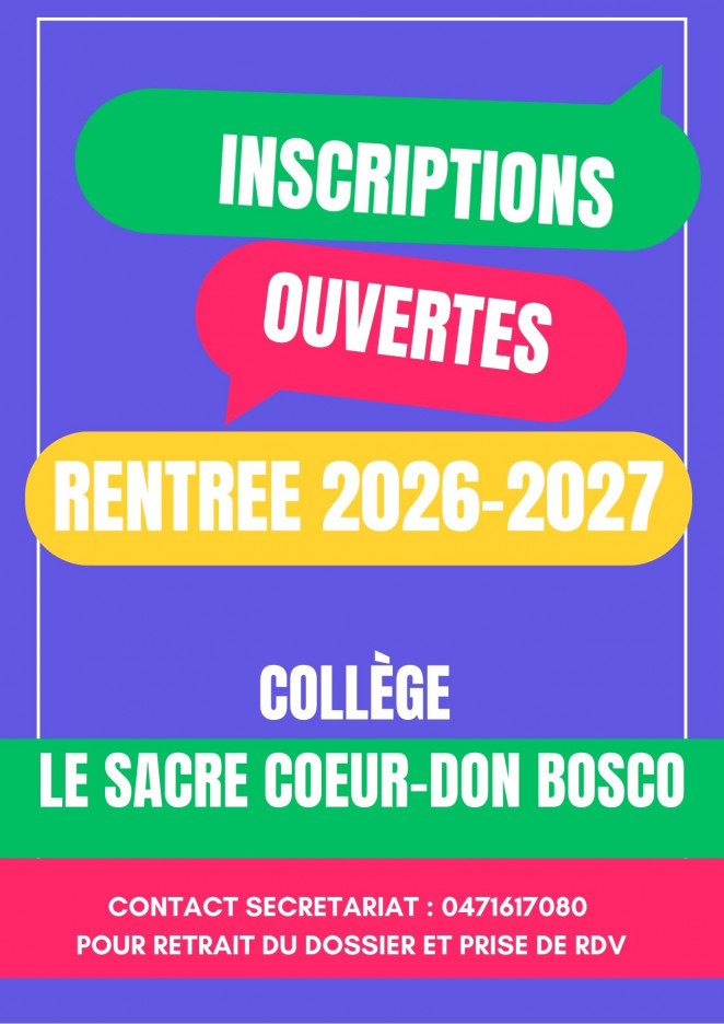 Colore audacieux journee portes ouvertes college affiche